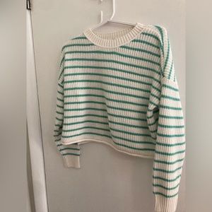 Target, striped cropped sweater